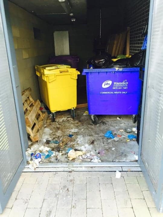 Dirty Bin Store - Before